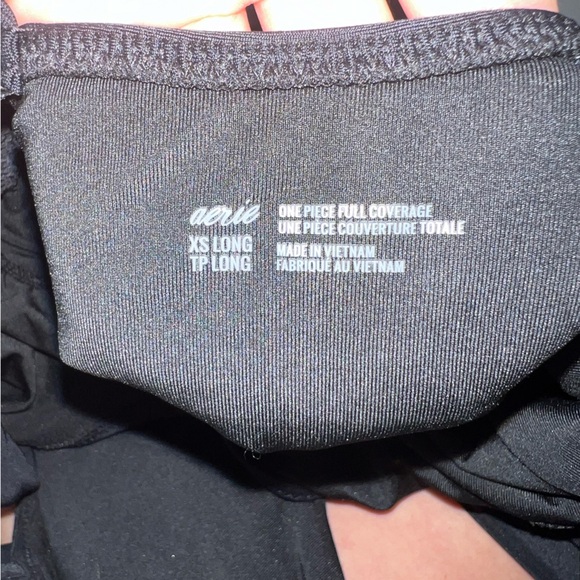 Black one piece with attached bandeau top - Picture 2 of 2